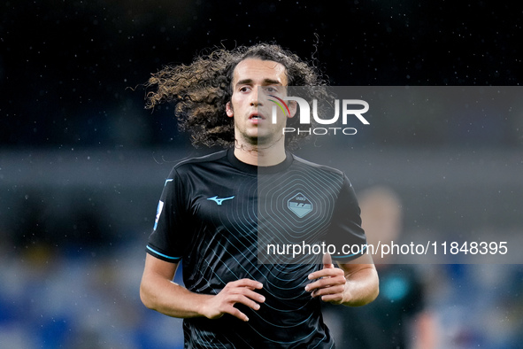 Matteo Guendouzi of SS Lazio looks on during the serie Serie A Enilive match between SSC Napoli and SS Lazio at Stadio Diego Armando Maradon...