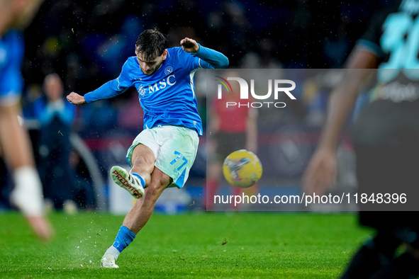 Khvicha Kvaratskhelia of SSC Napoli during the serie Serie A Enilive match between SSC Napoli and SS Lazio at Stadio Diego Armando Maradona...