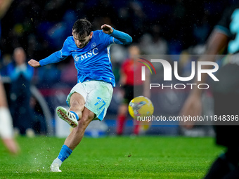 Khvicha Kvaratskhelia of SSC Napoli during the serie Serie A Enilive match between SSC Napoli and SS Lazio at Stadio Diego Armando Maradona...