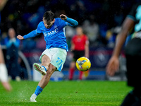 Khvicha Kvaratskhelia of SSC Napoli during the serie Serie A Enilive match between SSC Napoli and SS Lazio at Stadio Diego Armando Maradona...