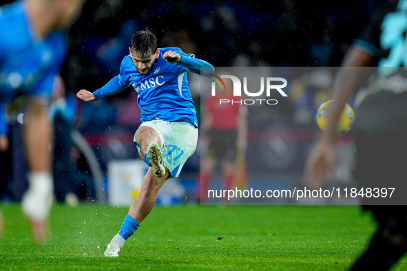 Khvicha Kvaratskhelia of SSC Napoli during the serie Serie A Enilive match between SSC Napoli and SS Lazio at Stadio Diego Armando Maradona...