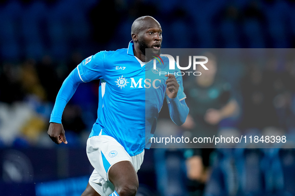 Romelu Lukaku of SSC Napoli during the serie Serie A Enilive match between SSC Napoli and SS Lazio at Stadio Diego Armando Maradona on Decem...