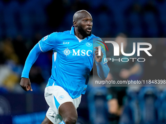 Romelu Lukaku of SSC Napoli during the serie Serie A Enilive match between SSC Napoli and SS Lazio at Stadio Diego Armando Maradona on Decem...