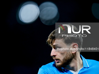 Khvicha Kvaratskhelia of SSC Napoli looks on during the serie Serie A Enilive match between SSC Napoli and SS Lazio at Stadio Diego Armando...