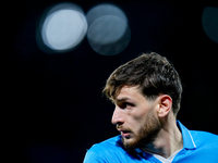 Khvicha Kvaratskhelia of SSC Napoli looks on during the serie Serie A Enilive match between SSC Napoli and SS Lazio at Stadio Diego Armando...