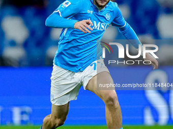 Khvicha Kvaratskhelia of SSC Napoli during the serie Serie A Enilive match between SSC Napoli and SS Lazio at Stadio Diego Armando Maradona...