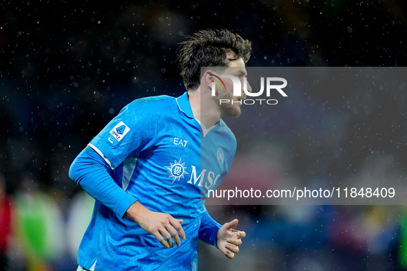 Khvicha Kvaratskhelia of SSC Napoli looks on during the serie Serie A Enilive match between SSC Napoli and SS Lazio at Stadio Diego Armando...