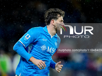 Khvicha Kvaratskhelia of SSC Napoli looks on during the serie Serie A Enilive match between SSC Napoli and SS Lazio at Stadio Diego Armando...