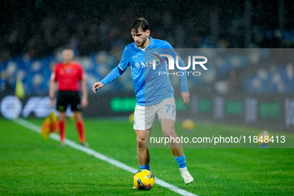 Khvicha Kvaratskhelia of SSC Napoli during the serie Serie A Enilive match between SSC Napoli and SS Lazio at Stadio Diego Armando Maradona...