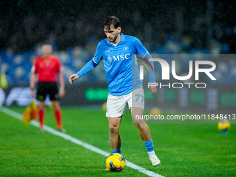 Khvicha Kvaratskhelia of SSC Napoli during the serie Serie A Enilive match between SSC Napoli and SS Lazio at Stadio Diego Armando Maradona...