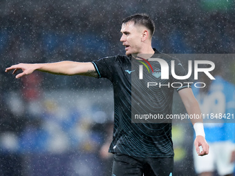 Gil Patric of SS Lazio gestures during the serie Serie A Enilive match between SSC Napoli and SS Lazio at Stadio Diego Armando Maradona on D...