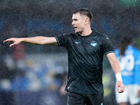 Gil Patric of SS Lazio gestures during the serie Serie A Enilive match between SSC Napoli and SS Lazio at Stadio Diego Armando Maradona on D...