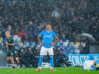 David Neres of SSC Napoli looks dejected during the serie Serie A Enilive match between SSC Napoli and SS Lazio at Stadio Diego Armando Mara...