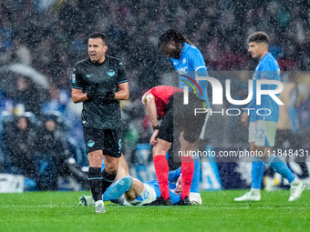 Pedro of SS Lazio celebrates during the serie Serie A Enilive match between SSC Napoli and SS Lazio at Stadio Diego Armando Maradona on Dece...