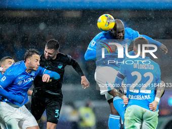 Romelu Lukaku of SSC Napoli during the serie Serie A Enilive match between SSC Napoli and SS Lazio at Stadio Diego Armando Maradona on Decem...