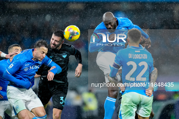 Romelu Lukaku of SSC Napoli during the serie Serie A Enilive match between SSC Napoli and SS Lazio at Stadio Diego Armando Maradona on Decem...