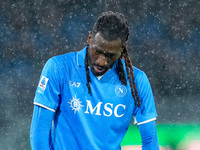 Andre-Frank Zambo Anguissa of SSC Napoli looks dejected during the serie Serie A Enilive match between SSC Napoli and SS Lazio at Stadio Die...