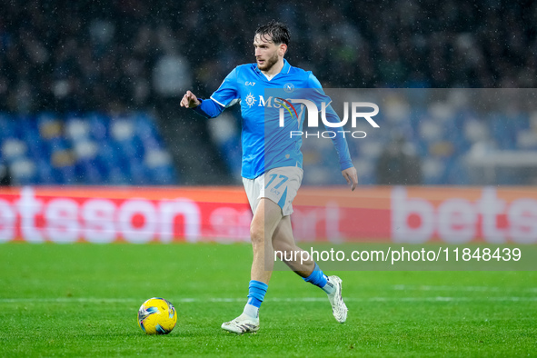 Khvicha Kvaratskhelia of SSC Napoli during the serie Serie A Enilive match between SSC Napoli and SS Lazio at Stadio Diego Armando Maradona...