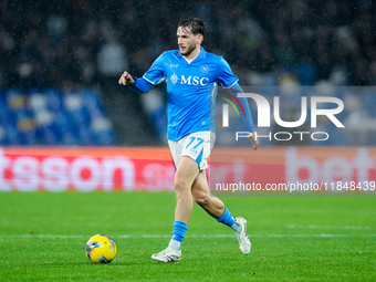 Khvicha Kvaratskhelia of SSC Napoli during the serie Serie A Enilive match between SSC Napoli and SS Lazio at Stadio Diego Armando Maradona...