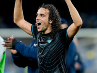 Matteo Guendouzi of SS Lazio celebrates the victory during the serie Serie A Enilive match between SSC Napoli and SS Lazio at Stadio Diego A...