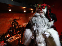 Miguel Moctezuma is characterized as Santa Claus Illuminated during his visit to some of the iconic places in the Tepito neighborhood as par...