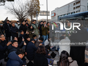 Colonel Kim Hyun-tae, Commander of the 707th Special Mission Group, holds a press conference in front of the Defense Convention Center in Yo...