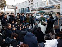 Colonel Kim Hyun-tae, Commander of the 707th Special Mission Group, holds a press conference in front of the Defense Convention Center in Yo...