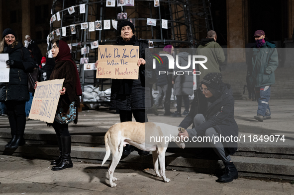 Dogs are always present while the anti-government protesters rally outside the parliament for an eleventh consecutive day of mass demonstrat...