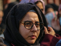 A student of Bachelor of Medicine and Bachelor of Surgery (MBBS) observes during a protest against excessive reservation in competitive exam...