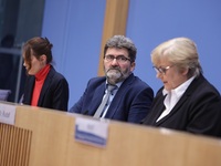 Nele Allenberg, Head of the Human Rights Policy Division Germany/Europe (DIMR), Michael Windfuhr, Deputy Director DIMR, and Dr. Beate Rudolf...