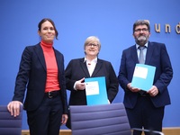 Nele Allenberg, Head of the Human Rights Policy Division Germany/Europe (DIMR), Michael Windfuhr, Deputy Director DIMR, and Dr. Beate Rudolf...