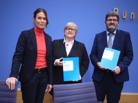 Nele Allenberg, Head of the Human Rights Policy Division Germany/Europe (DIMR), Michael Windfuhr, Deputy Director DIMR, and Dr. Beate Rudolf...