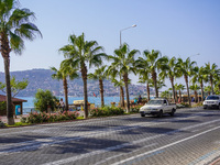 A general view of the road traffic is seen in Alanya, Turkey, on November 3, 2024 (