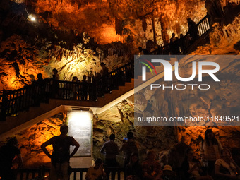 Damlatas Cave is seen in Alanya, Turkey, on November 5, 2024 (