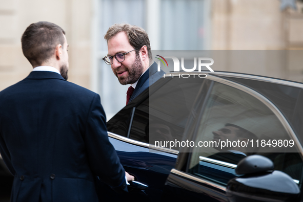 Antoine Armand, Minister of the Economy, is at the Elysee Palace for the bilateral meeting between French President Emmanuel Macron and the...