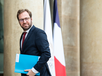 Antoine Armand, Minister of the Economy, is at the Elysee Palace for the bilateral meeting between French President Emmanuel Macron and the...