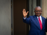 The President of Guinea-Bissau, Umaro Sissoco Embalo, arrives at the Elysee Palace in Paris, France, on September 12, 2024, to meet with the...