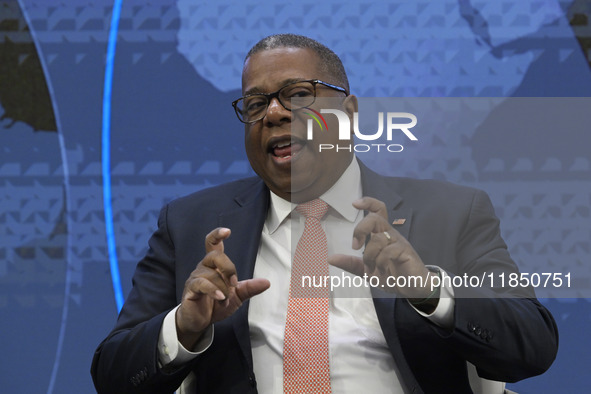 US Department of State Assistant Secretary for Western Hemisphere Affairs Brian Nichols speaks about a new development program and the devel...