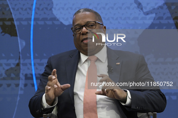 US Department of State Assistant Secretary for Western Hemisphere Affairs Brian Nichols speaks about a new development program and the devel...