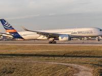 The Airbus A350-900 XWB cold weather testing aircraft was spotted in Milwaukee, Wisconsin (