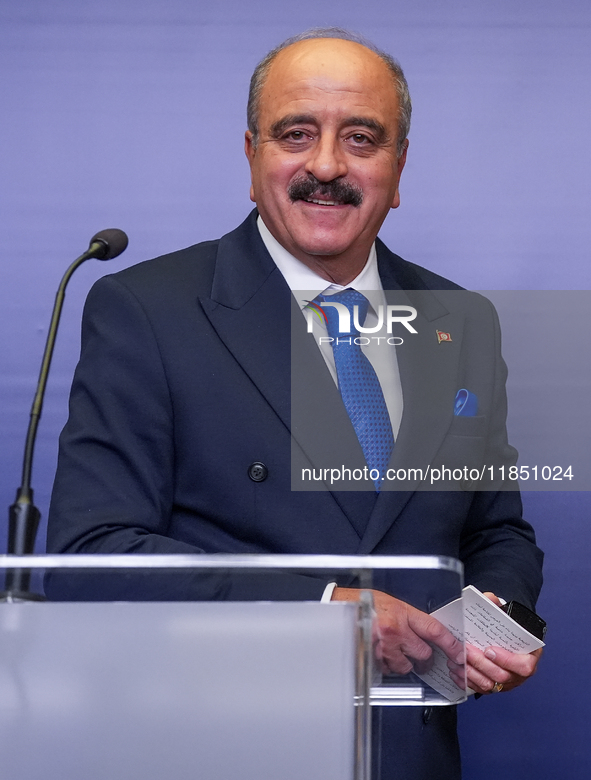 Mohamed Ali Nafti Tunisia's Minister of Foreign Affairs during press conference in Warsaw, Poland on December 09, 2024. 