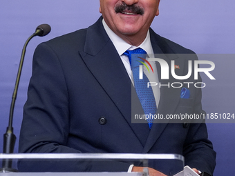 Mohamed Ali Nafti Tunisia's Minister of Foreign Affairs during press conference in Warsaw, Poland on December 09, 2024. (