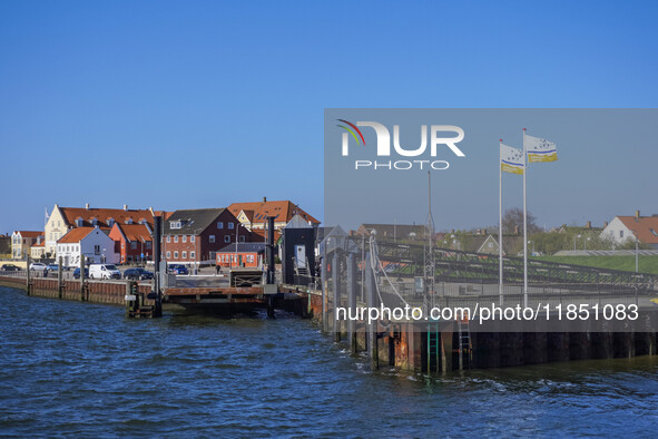 A general view of the city is seen in Nordby, Fano Island, Denmark, on April 29, 2024. 