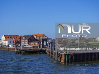 A general view of the city is seen in Nordby, Fano Island, Denmark, on April 29, 2024. (