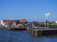 A general view of the city is seen in Nordby, Fano Island, Denmark, on April 29, 2024. (