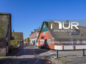 A general view of the city is seen in Nordby, Fano Island, Denmark, on April 29, 2024. (