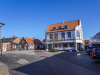 A general view of the city is seen in Nordby, Fano Island, Denmark, on April 29, 2024. (