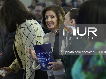 US Former Speaker Nancy Pelosi attends the Anti-Corruption Champions Award Ceremony at the Department of State headquarters in Washington DC...