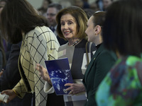 US Former Speaker Nancy Pelosi attends the Anti-Corruption Champions Award Ceremony at the Department of State headquarters in Washington DC...