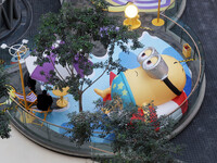 Capitaland Group holds its first Minions time-themed exhibition with Universal Studios Theme Park in Shanghai, China, on December 8, 2024. (